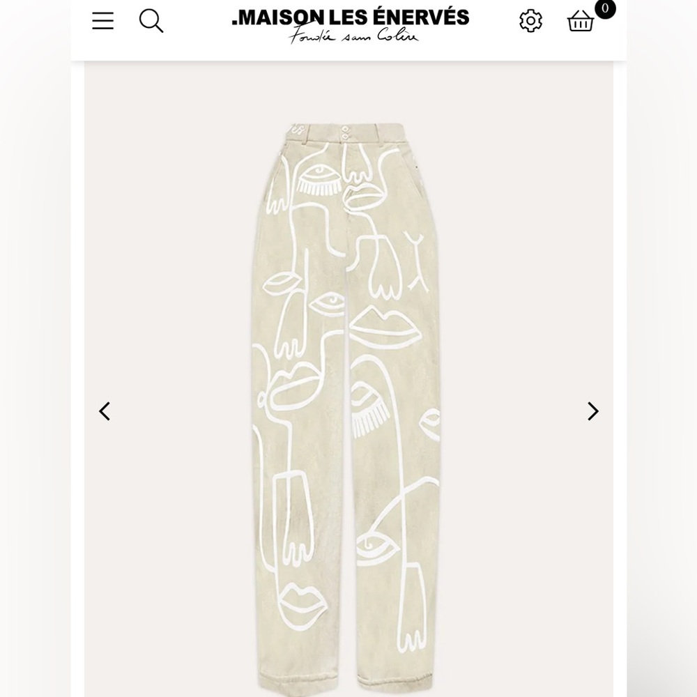 Maison Les Enerves - Pants Siam Ivory